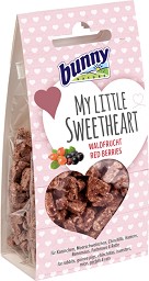 Бисквити за мини зайчета и гризачи bunny Nature My Little Sweetheart - 30 г, с горски плодове и инулин