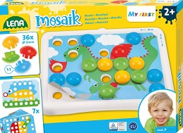 Моята първа мозайка Животни - Lena - Творчески комплект от серията My first — 35630