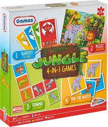 Джунгла 4 в 1 - Детска състезателна игра — Grafix