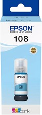 Мастило за принтер Epson 108 EcoTank Light Cyan - 7200 страници