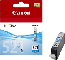 Касета с мастило за принтер Canon CLI-521 Cyan - 505 страници