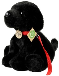 Еко плюшен черен лабрадор - Rappa - С височина 28 cm — 230088