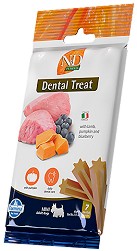 Дентални лакомства за кучета N&D Adult Mini Dental Treat - 60 г, с агнешко, тиква и боровинки, от серията Pumpkin, за дребни породи, над 4 месеца