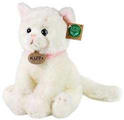 Еко плюшено бяло коте - Rappa - С височина 25 cm — 211056
