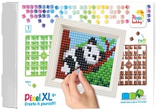 Мозайка с пиксели Панда - Pixelhobby - Творчески комплект — 12091