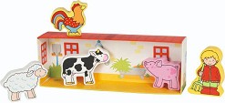 Дървени фигурки Малката ферма на Фиете - Goki — 53799