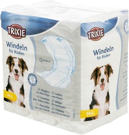 Пелени за мъжки кучета Trixie M / L - 12 броя, от 46 до 60 см