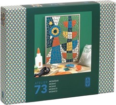 Направи мозайка Паун - Djeco - Творчески комплект от Atelier Grands Augustins — GA10073