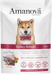 Пауч за кучета Amanova Adult — 300 г, с пуешко, за всички породи, в зряла възраст
