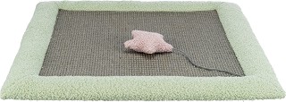 Драскалка за котки Trixie - 47 × 47 см, с играчка
