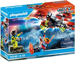 Playmobil City Action - Спасяване на водолаз с дрон — 70143