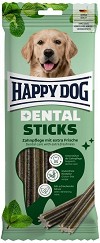Дентални пръчици за кучета Happy Dog Sticks - 130 г, с мента, за средни и големи породи, от серията Dental Snacks