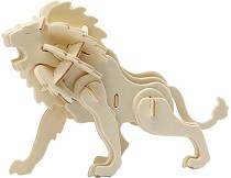 Лъв - Дървен 3D пъзел — Creative Company