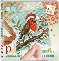 Мозайка с пиксели Птичка - Pixelhobby - Творчески комплект — 44027