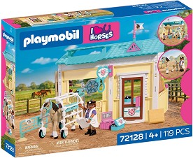 Playmobil I Love Horses - Ветеринарна клиника за коне — 72128