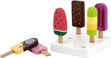 Дървен комплект за игра Сладоледи - Viga Toys - 6 броя — 44528