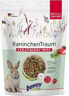 Храна за декоративни зайчета bunny Nature Special Edition - 1,5 кг, с 63 различни растения и билки от нетретирани ливади, ягода и мента, от серията RabbitDream, за 6+ месеца