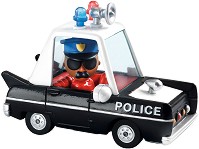 Метална полицейска количка - Djeco - С мащаб 1:43, от серията Crazy Motors — DJ05473