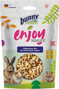 Храна за декоративни зайчета и гризачи bunny Nature - 100 г, със сладка лупина, от серията Enjoy Nature