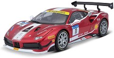 Метална количка Ferrari 488 Challenge - Bburago - С мащаб 1:24, от серията Ferrari Race & Play — 18/26308