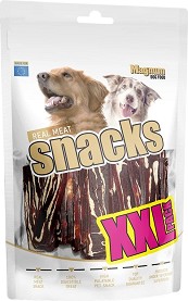 Лакомства за кучета Magnum Real Meat Snacks XXL Pack - 500 г, с агнешко и треска, средни и едри породи