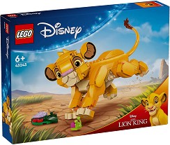 LEGO Disney - Лъвчето Симба - Детски конструктор на тема Цар Лъв — 43243