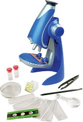Детски микроскоп - Edu Toys - С увеличение 100 / 300 / 450x
