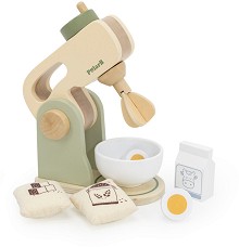 Дървен миксер с купа - Viga Toys - С аксесоари от серията PolarB — 44217
