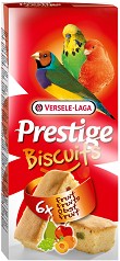 Лакомства за вълнисти папагали, канарчета и амадини VERSELE LAGA Biscuit - 70 г, с яйца и плодове, от серията Prestige