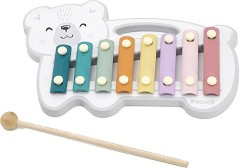 Дървен ксилофон Мече - Viga Toys - С 1 палка от серията PolarB — 44026