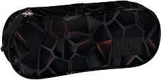 Овален ученически несесер BackUp A 75 - С 1 отделение от серията Techno Red — 709951