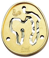 L'Oeuf - 3D метален пъзел — Hanayama 515054