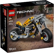 LEGO Technic - Жълт мотоциклет - Детски конструктор — 42225