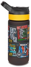 Детска пластмасова бутилка Cool Pack Bibby - С вместимост 420 ml от серията Big City — Z08673