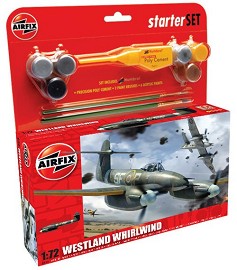 Изтребител - Westland Whirlwind - Сглобяем авиомодел - комплект за начинаещи — Airfix A50096