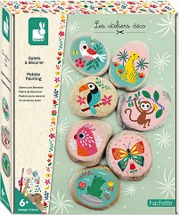 Декорирай сам камъчета - Janod - Творчески комплект от серията Les Ateliers Deco — J07922
