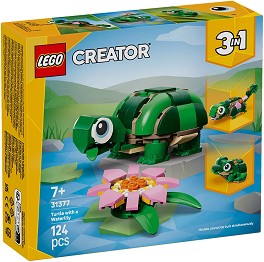 LEGO Creator - Костенурка с цвят на водна лилия 3 в 1 - Детски конструктор — 31377