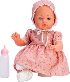 Кукла бебе Коке с розова рокля - Asi - С височина 36 cm — 0407400