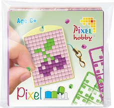 Мозайка ключодържател Черешки - Pixelhobby - Творчески комплект — 23132