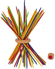 Цветно микадо - Goki - Дървена настолна игра със зар — 56833