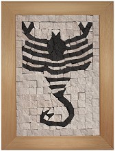 Каменна мозайка Зодия Скорпион - Neptune Mosaic - С размери 12 х 17 cm