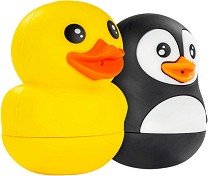 Играчки за баня Reer - Пате и пингвин - 2 броя — 76093