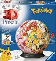 Покемон - 3D пъзел от 72 части, на тема Pokemon — Ravensburger 11595