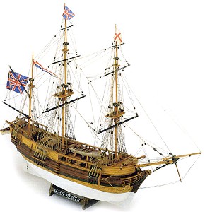 Барк - H.M.S. Beagle - Сглобяем модел от дърво — Mamoli MV20