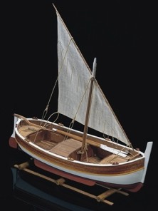 Рибарска лодка - Gozzo Mediterraneo a Vela - Сглобяем модел от дърво — Mamoli MM7