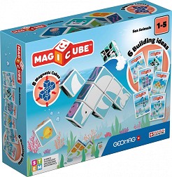 Магнитни кубчета Geomag - Морски животни - От 11 части, от серията Magicube — 146