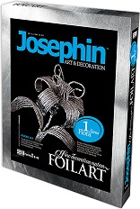 Създай сам цвете от станиол Josephin - Нежен лилиум - Творчески комплект от серията Foil Art — 277001