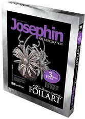 Създай сам от станиол Josephin - Кошница с цветя - Творчески комплект от серията Foil Art — 277003