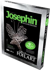 Създай сам от станиол Josephin - Сребърна пеперуда - Творчески комплект от серията Foil Art — 277009