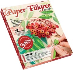 Създай сам квилинг картина Josephin - Есенна офика - Творчески комплект от серията Paper Filigree — 967003